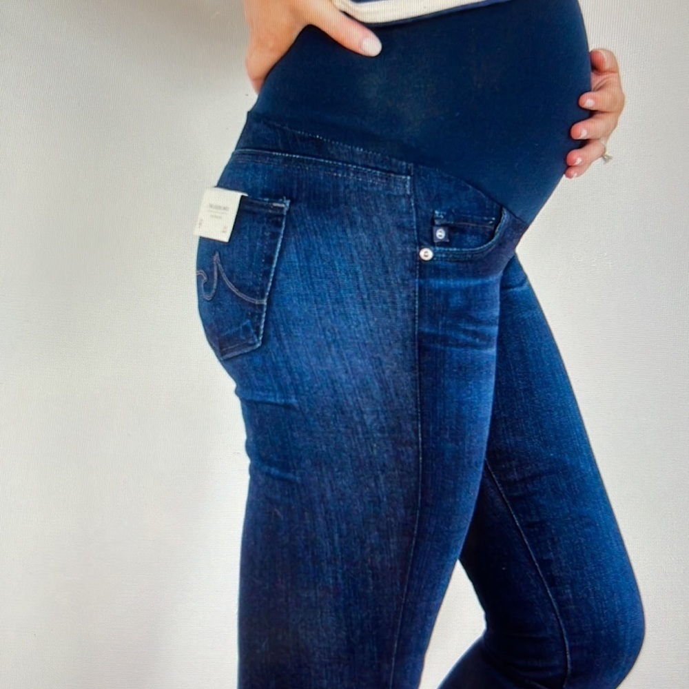 AG Adriano Goldschmied Secret Fit Ankle Maternity Jeans Women's Size 27R